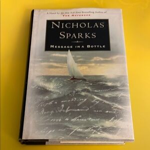 5/$5 Nicholas Sparks 'Message in a Bottle' Hardcover Book